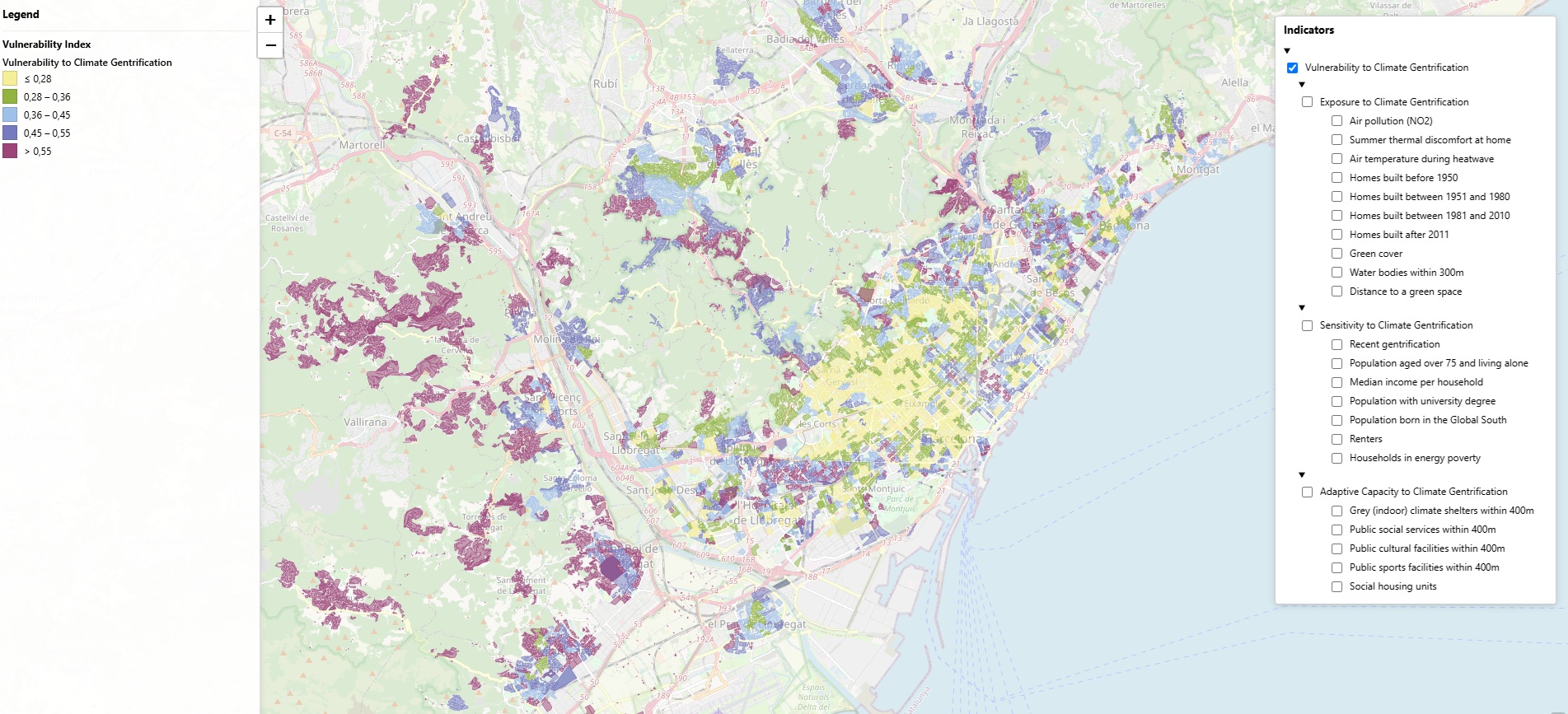 Mapa vulnerabilitat gentrificacio